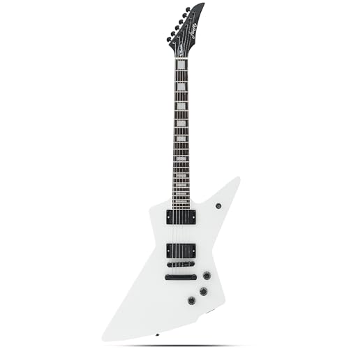 Firefly FFLX Solid Body Electric Guitar,Mahogany Guitar body,Stainless steel and ball end frets,rosewood fretboard(White Color)